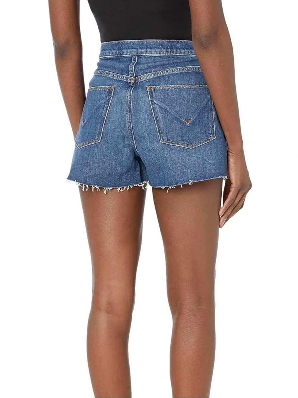 Hudson Jeans Eva Denim Shorts Dark Wash Button Fly Size 31